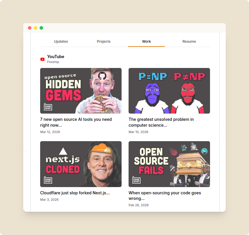 YouTube Widget